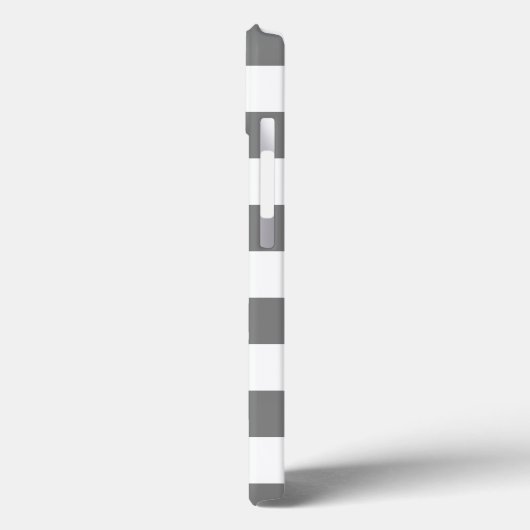 Grijze en witte strepen Case-Mate iPhone case (Achterkant / Links)
