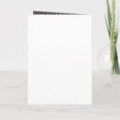 Grijze en zwarte Damask Kaart Style Evening Invite (Achterkant)