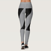 Grijze en zwarte Leggings (Achterkant)
