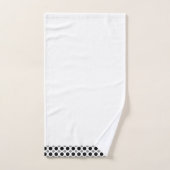 Grijze en zwarte poka Dots Bad Handdoek (Handdoek)