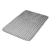 Grijze en zwarte poka Dots Badmat (Gekanteld)