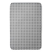 Grijze en zwarte poka Dots Badmat (Voorkant Verticaal)