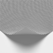 Grijze en zwarte poka Dots Cadeaupapier (Hoek)