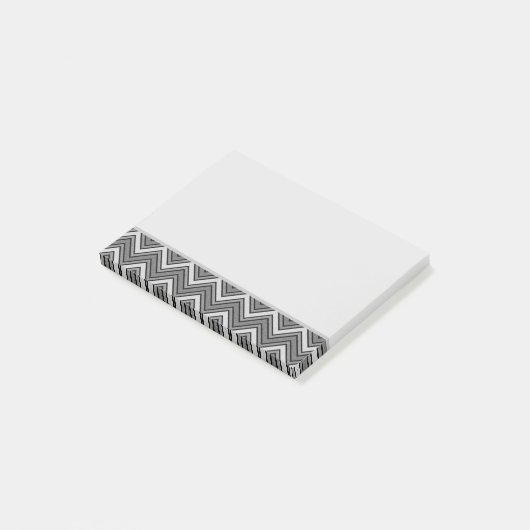 Grijze en zwarte schets post-it® notes (Schuin)