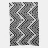 Grijze en zwarte schets theedoek (Verticaal)