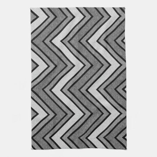 Grijze en zwarte schets theedoek (Verticaal)