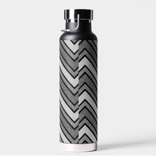 Grijze en zwarte schets waterfles (Rechts)