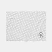 Grijze F-35 Jet Patterned Custom Squadron Patch Fleece Deken (Voorkant (Horizontaal))