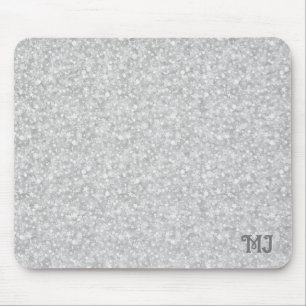 Grijze faux glitter achtergrondkleding placemat se muismat