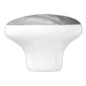 Grijze faux Marmer Stone Ceramic Pull Keramische Knop (Zijkant)