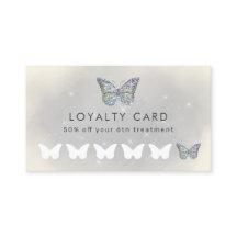 " grijze faux sparkle butterfly " - kaart