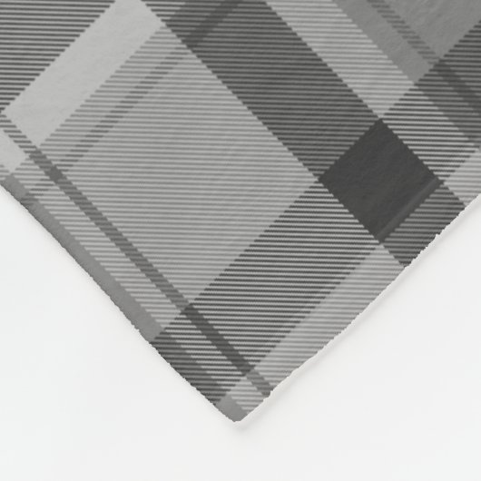 Grijze flatpanel afdrukken, fleece Blanket, 60 x 8 (Hoek)