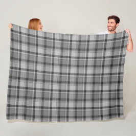 Grijze flatpanel afdrukken, fleece Blanket, 60 x 8 Deken