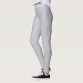 Grijze fleur De Lis Pattern Leggings (Links)