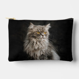 Grijze Fluffy Kat Etui