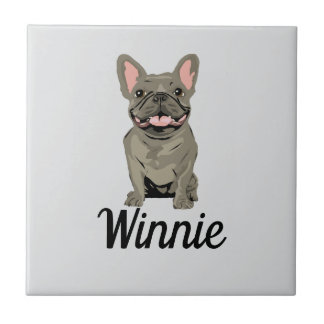 Grijze Franse Bulldog Tegeltje