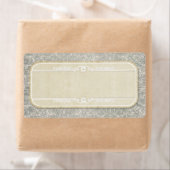 Grijze  Franse Regency Lace Weddings Etiket (Insitu)