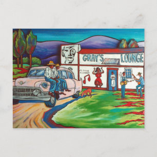 Grijze galerij: Juke Joint Jam Lounge Briefkaart