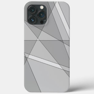 Grijze geometrisch iPhone 13 pro max hoesje