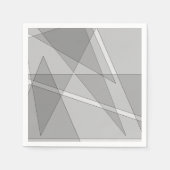 Grijze geometrisch servet (Voorkant)