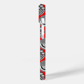 Grijze gepatterde ovalen Case-Mate iPhone case (Achterkant / Links)