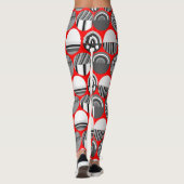 Grijze gepatterde ovalen leggings (Achterkant)