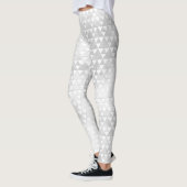 Grijze gerookte driehoeken leggings (Links)
