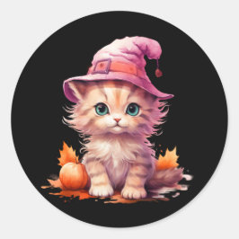 Grijze gestreepte kat in de Stickers van het maanl