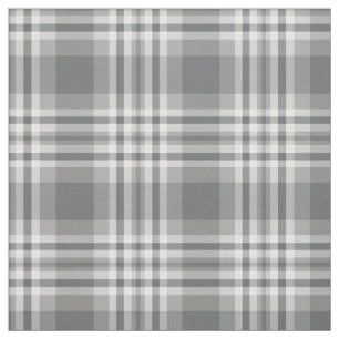 Grijze Gingham Check Tartan Patchwork Stof
