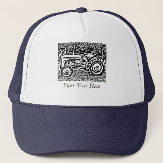  Grijze gisttrekker foto T-Shirt Trucker Pet (Voorkant)