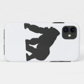 Grijze gorilla Case-Mate iPhone case (Achterkant (horizontaal))