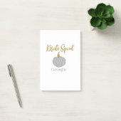 Grijze gouden pompoen herfst bride squad modern post-it® notes (Kantoor)