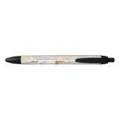 Grijze goudmarmer, monogrammen zwarte inkt pen (Achterkant)