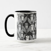 Grijze GPS Flowers Mok (Links)