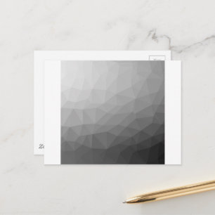 Grijze Gradiënt Geometrisch Gaas Patroon Briefkaart