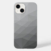 Grijze Gradiënt Geometrisch Gaas Patroon Case-Mate iPhone Case (Achterkant)