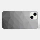 Grijze Gradiënt Geometrisch Gaas Patroon Case-Mate iPhone Case (Achterkant (horizontaal))