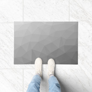 Grijze Gradiënt Geometrisch Gaas Patroon Deurmat