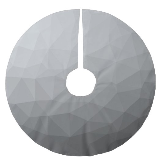 Grijze gradiënt Geometrische maaspatroon Kerstboom Rok (Voorkant)