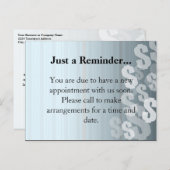 Grijze grijze dollar toont financieel ontwerp aankondigingskaart (Voorkant / Achterkant)