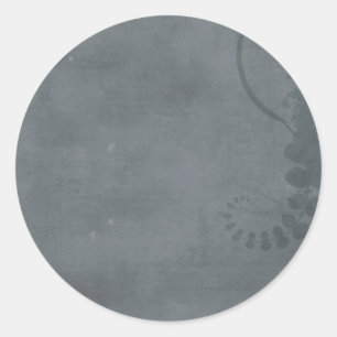 GRIJZE GRIJZE VERONTRUSTE GEWEVEN ACHTERGROND RONDE STICKER