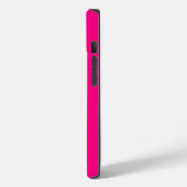 Grijze groene strepen  in roze Case-Mate iPhone case (Achterkant / Links)