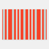 Grijze groene strepen op rood inpakpapier vel (Voorkant 2)