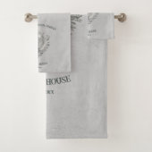 Grijze handdoekset Shell Bath Bad Handdoek (Insitu)