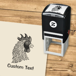 Grijze Hanenkop Zelfinktende Stempel