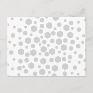 Grijze hexagons. briefkaart