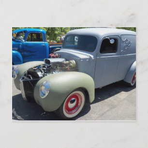Grijze Hot Rod Briefkaart