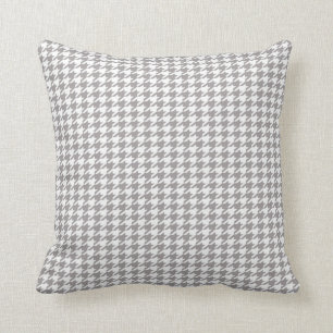 Grijze Houndstooth Kussen
