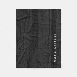 Grijze houten achtergrond Minimalistische Moderne  Fleece Deken