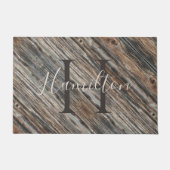 Grijze houten ontwerpdeur en -deur HAMbWG Deurmat (Voorkant)